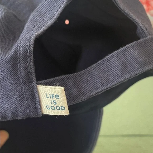Life is Good Navy Blue Cap - Picture 3 of 6
